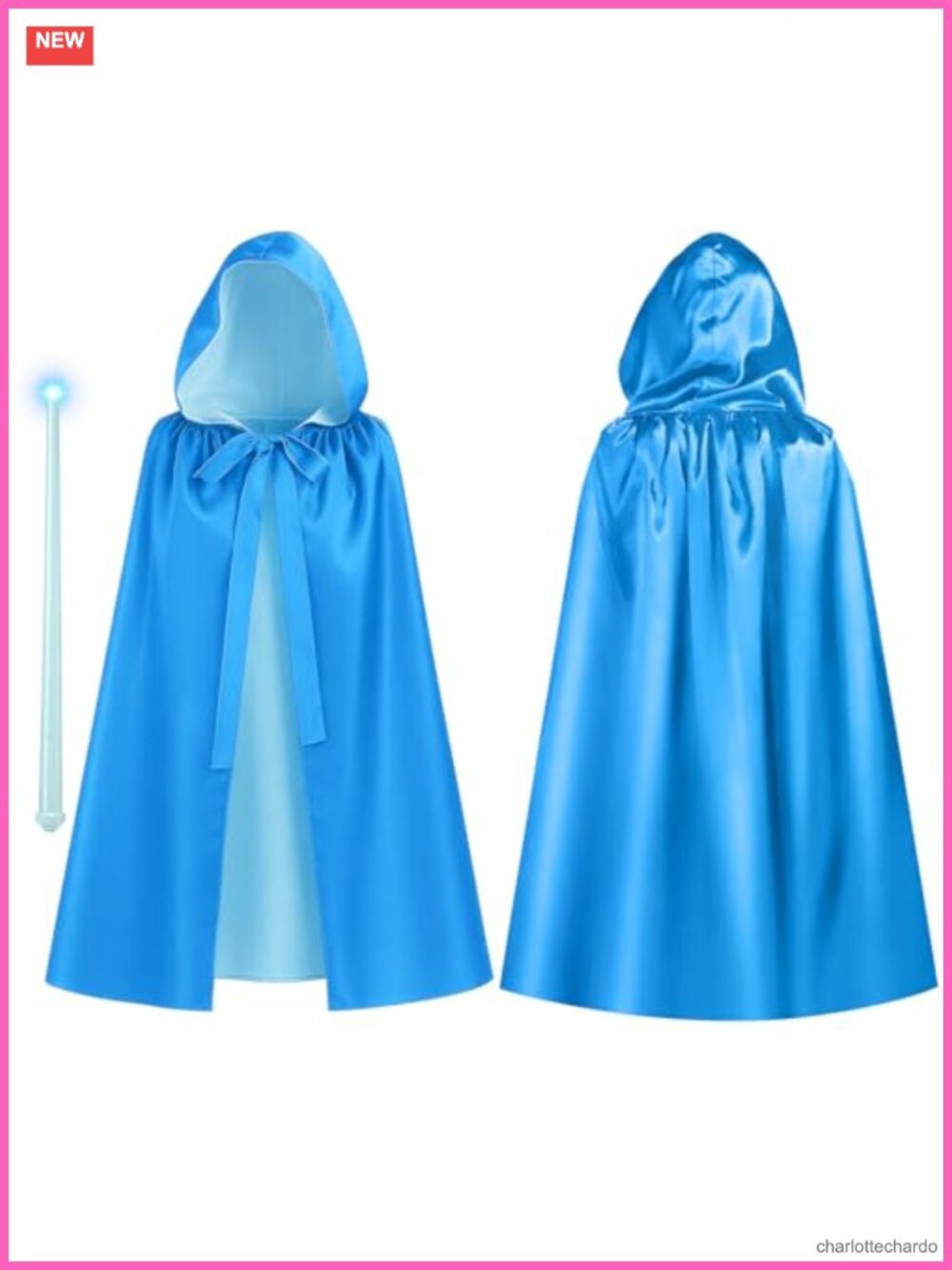 Haysandy Fairy Hooded Cloak and Magic Wand Costume Set